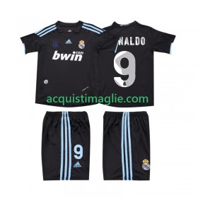 Divisa di Calcio Real Madrid RONALDO 9 2009 2010 Retro Bambino Trasferta